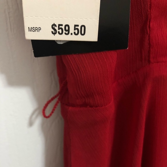 NEW Red Off the Shoulder Summer Mini Dress - Picture 4 of 4